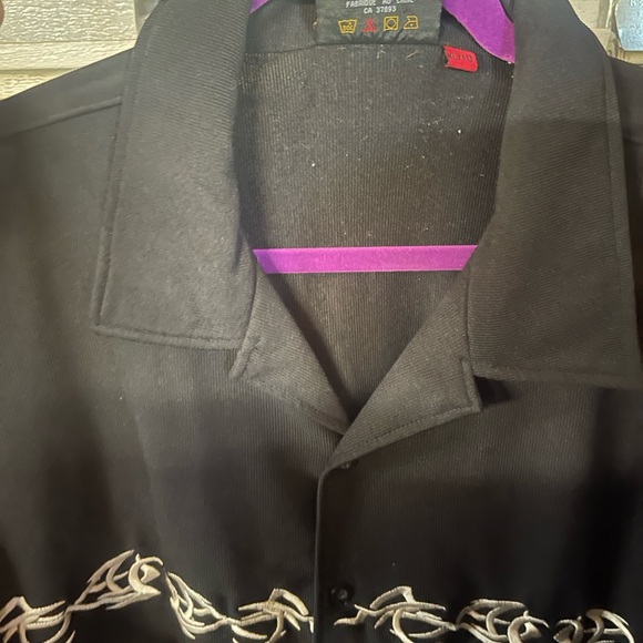 Vintage y2k R2 Randy, Randy River black button down Shirt - Picture 5 of 6